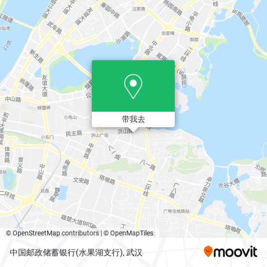 中国邮政储蓄银行(水果湖支行)地图