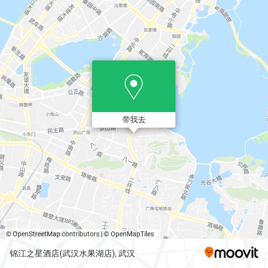 锦江之星酒店(武汉水果湖店)地图