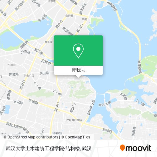 武汉大学土木建筑工程学院-结构楼地图