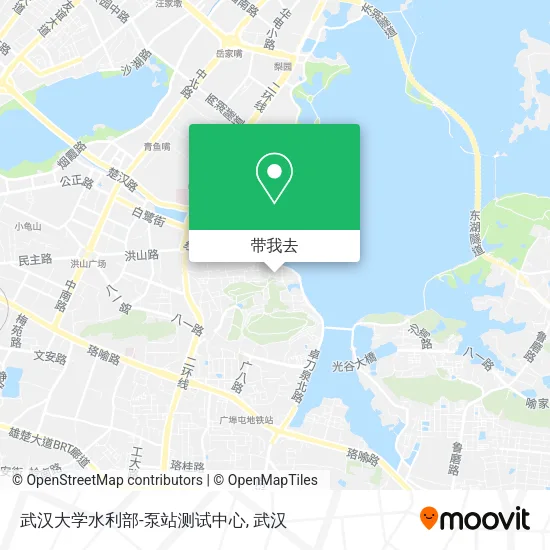 武汉大学水利部-泵站测试中心地图