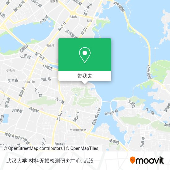 武汉大学-材料无损检测研究中心地图