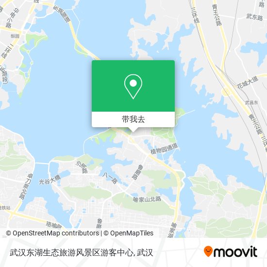 武汉东湖生态旅游风景区游客中心地图