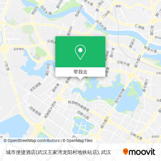 城市便捷酒店(武汉王家湾龙阳村地铁站店)地图