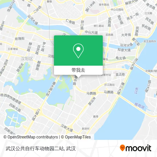 武汉公共自行车动物园二站地图