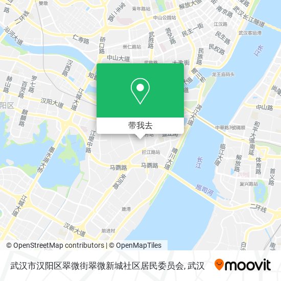 武汉市汉阳区翠微街翠微新城社区居民委员会地图