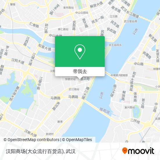 汉阳商场(大众流行百货店)地图