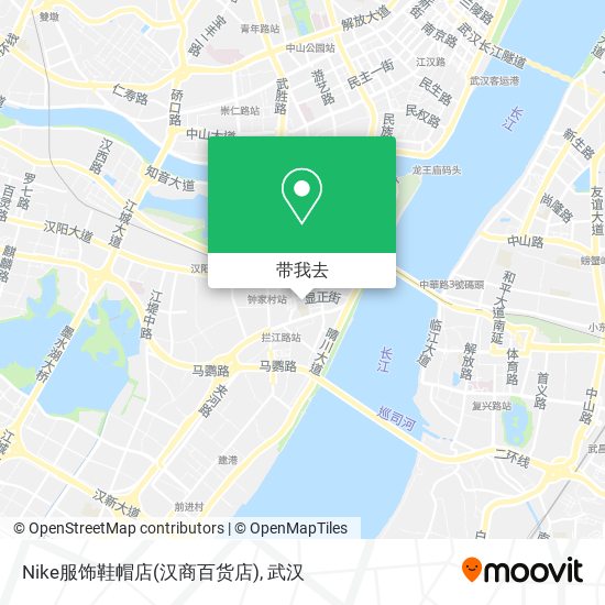 Nike服饰鞋帽店(汉商百货店)地图