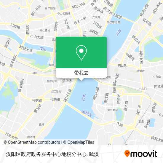 汉阳区政府政务服务中心地税分中心地图
