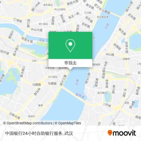 中国银行24小时自助银行服务地图