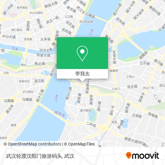 武汉轮渡汉阳门旅游码头地图