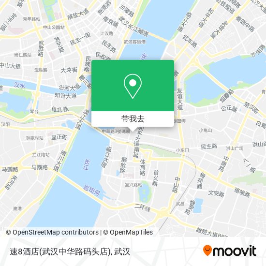 速8酒店(武汉中华路码头店)地图