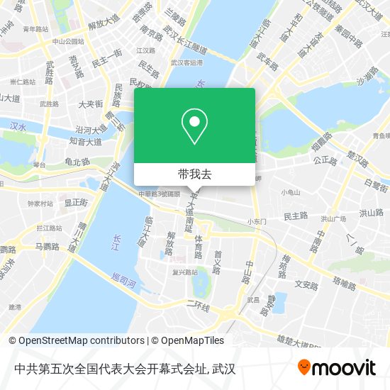 中共第五次全国代表大会开幕式会址地图