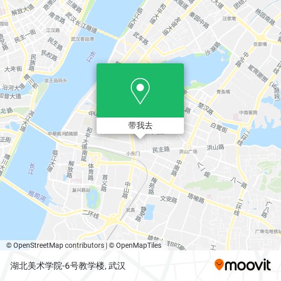 湖北美术学院-6号教学楼地图