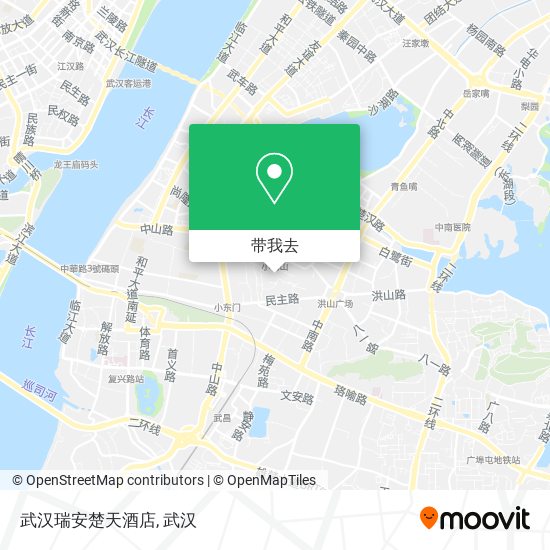 武汉瑞安楚天酒店地图