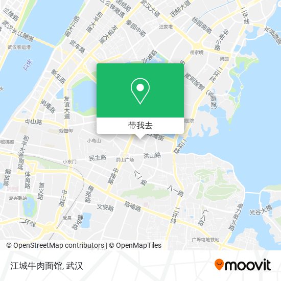 江城牛肉面馆地图