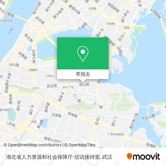 湖北省人力资源和社会保障厅-信访接待室地图