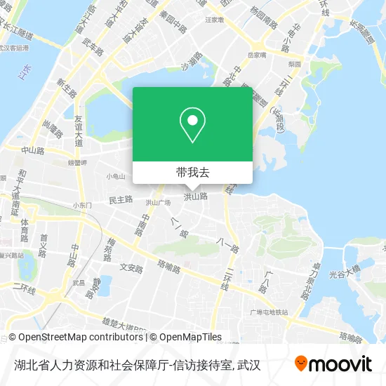 湖北省人力资源和社会保障厅-信访接待室地图