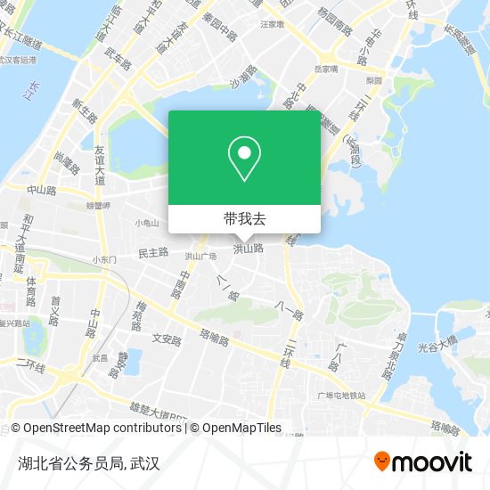 湖北省公务员局地图