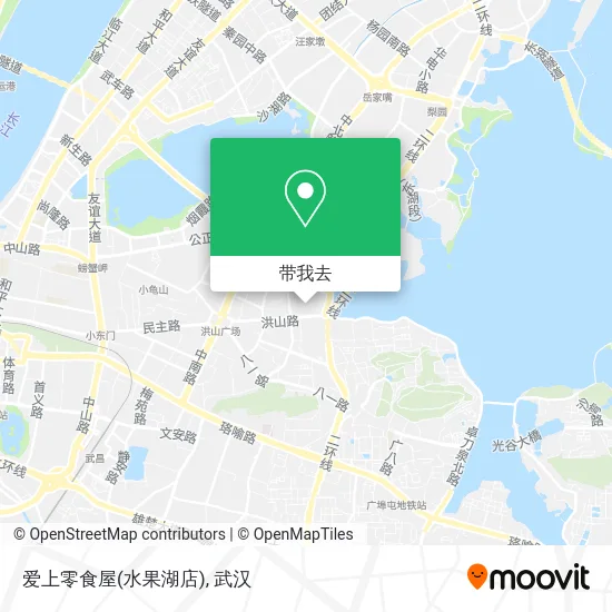爱上零食屋(水果湖店)地图
