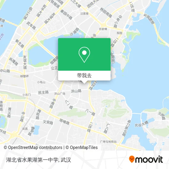 湖北省水果湖第一中学地图