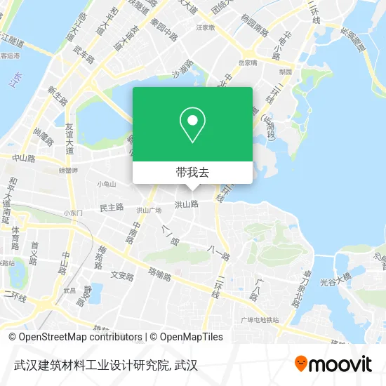 武汉建筑材料工业设计研究院地图
