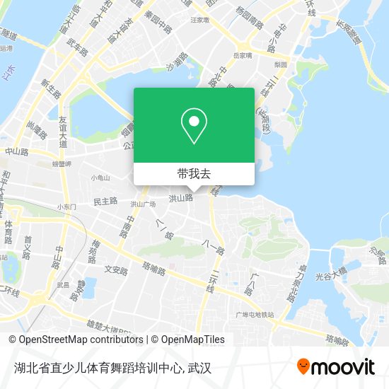 湖北省直少儿体育舞蹈培训中心地图