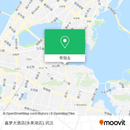 鑫梦大酒店(水果湖店)地图