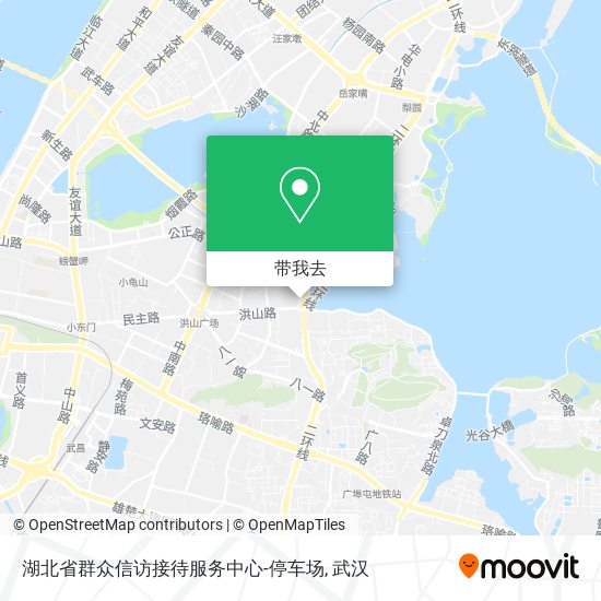 湖北省群众信访接待服务中心-停车场地图