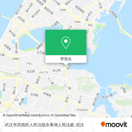 武汉市武昌区人民法院水果湖人民法庭地图