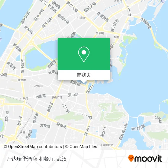 万达瑞华酒店-和餐厅地图