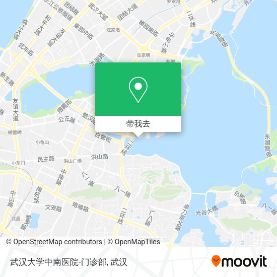 武汉大学中南医院-门诊部地图