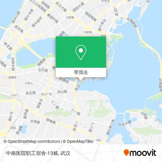 中南医院职工宿舍-13栋地图