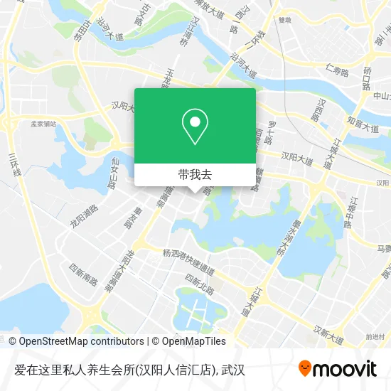 爱在这里私人养生会所(汉阳人信汇店)地图