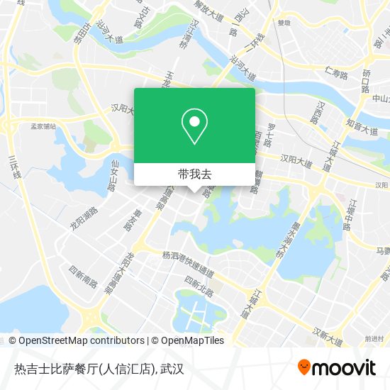 热吉士比萨餐厅(人信汇店)地图