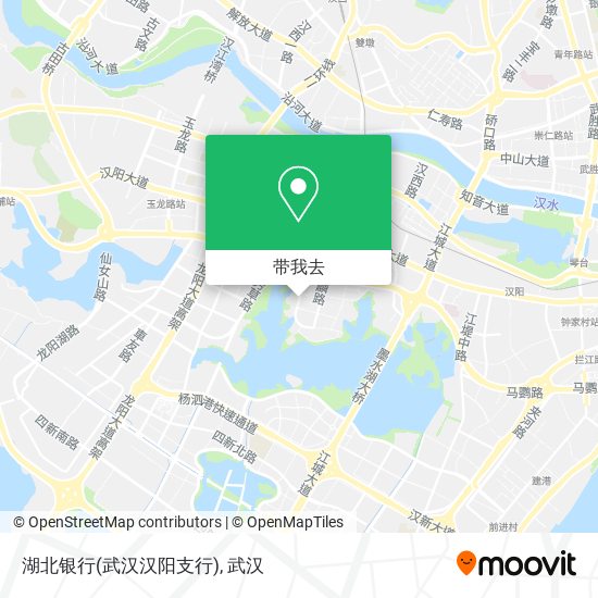 湖北银行(武汉汉阳支行)地图