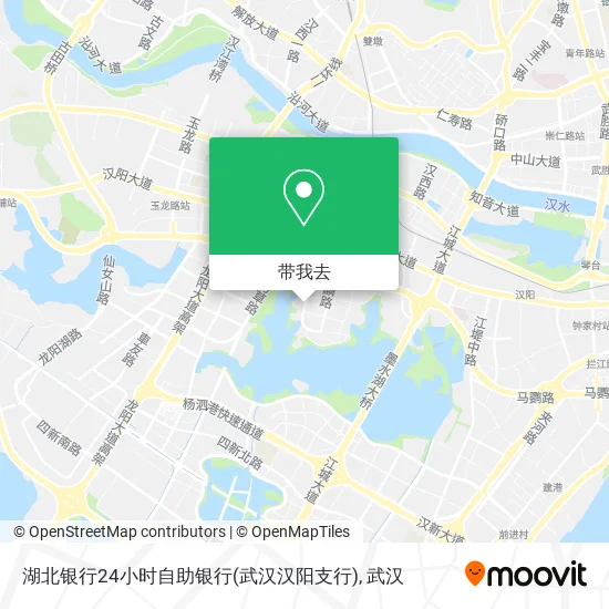 湖北银行24小时自助银行(武汉汉阳支行)地图