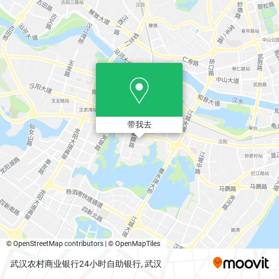 武汉农村商业银行24小时自助银行地图