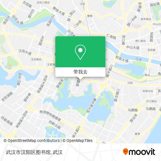 武汉市汉阳区图书馆地图