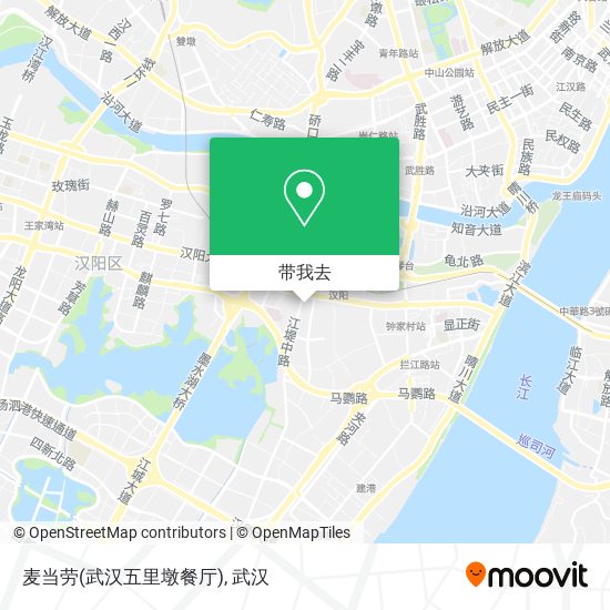 麦当劳(武汉五里墩餐厅)地图