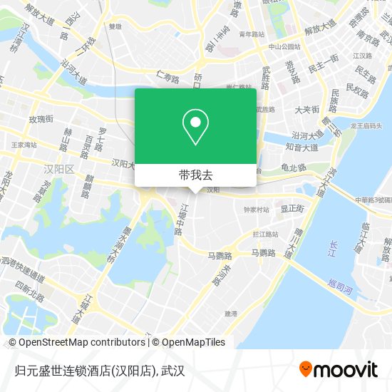 归元盛世连锁酒店(汉阳店)地图