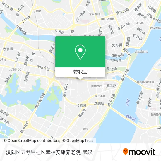 汉阳区五琴里社区幸福安康养老院地图