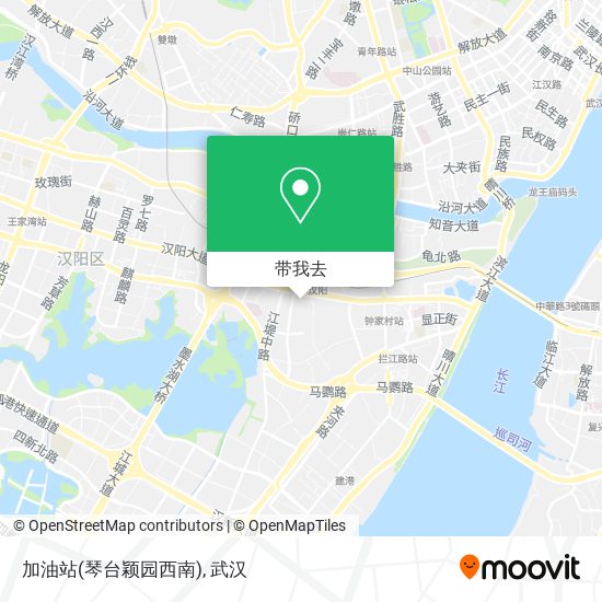 加油站(琴台颖园西南)地图