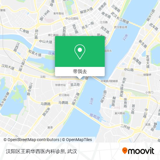 汉阳区王莉华西医内科诊所地图
