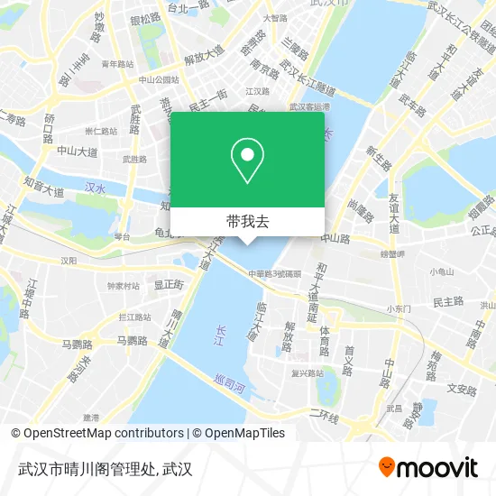 武汉市晴川阁管理处地图