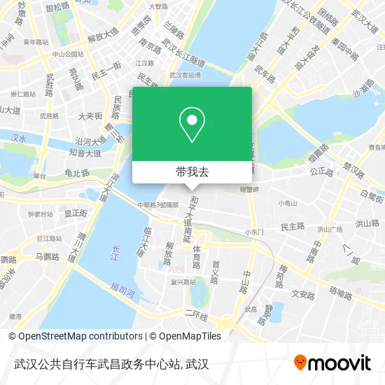 武汉公共自行车武昌政务中心站地图