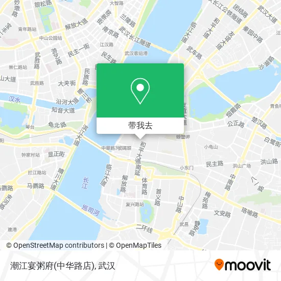 潮江宴粥府(中华路店)地图