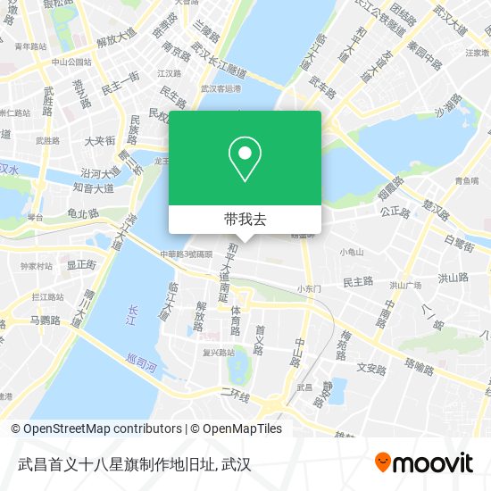 武昌首义十八星旗制作地旧址地图