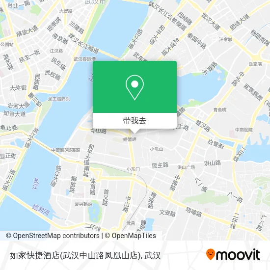 如家快捷酒店(武汉中山路凤凰山店)地图