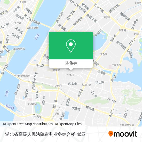 湖北省高级人民法院审判业务综合楼地图