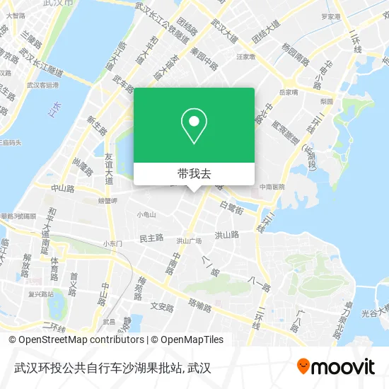 武汉环投公共自行车沙湖果批站地图